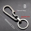 Titanium Carabiner Keychain with Bottle Opener — Heavy-Duty Key Ring for Camping, Hiking, Fishing & Travel