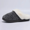 Women's Winter Plush Slippers - Fur-Lined Memory Foam, Non-Slip Soft Sole Indoor/Outdoor House Shoes