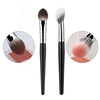 Peach Heart Blusher Brush - Small Flat Precise Makeup Brush for Powder, Cream & Liquid Blush (1 or 2-Pack)