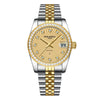 ROLENDO Classic 32mm Automatic Women’s Date Watch – Sapphire Crystal, Gold Diamond-Set, 300m Water Resistant, Butterfly Clasp