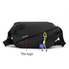 Nylon Panelled Waist Pack - Unisex Crossbody Chest Bag for Casual Outdoor Travel
