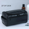 Leather Hanging Toiletry Bag for Men & Women – Large Dopp Kit Travel Cosmetic Organizer, 9.8 x 5.7 x 5.9 in (25 x 14.5 x 15 cm)