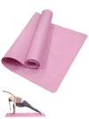 Non-Slip Yoga & Pilates Mat 173 x 60 cm (68 x 24 in) — 3/4/6 mm Travel Exercise Mat for Women Home Gym