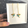 3D Hummingbird Stud Earrings for Women - Cute Animal Jewelry, Silver & Gold, 15mm & 20mm