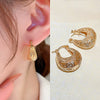 Geometric Metal Hoop Earrings for Women - Gold & Silver Tone Lightweight Everyday Jewelry