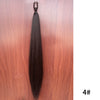 Purple Synthetic Ponytail Extension with Elastic Band – Long Straight Yaki Hairpiece for Braids & DIY Styles