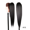 Long Ombre Blonde Synthetic Clip-In Braided Wavy Ponytail Hairpiece — Black to Brown Hair Extension