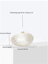 Eggshell Acrylic Clutch – Ivory Pearl Shell Evening & Wedding Party Handbag