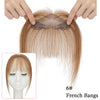 1pc Human Hair French Bangs Clip-In Fringe Hairpiece 10in (25cm) 10g Natural Black with 2 Clips