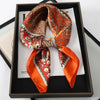 Satin Square Scarf 70cm (27.6 in) Silk-Look Polyester Neck & Hair Tie Bandana for Women Floral Headscarf Hijab
