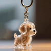 Resin Pet Memorial Keychain Hair Capsule Pendant – Cat & Dog Keepsake