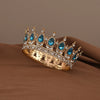 Crystal Baroque Princess Tiara – Round Rhinestone Bridal Pageant Crown