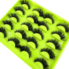 10 Pairs 3D Faux Mink 25mm Wispy Fluffy Volume Strip False Eyelashes Dramatic Cat Eye