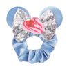 Disney Mouse Ears Sequin Velvet Bow Elastic Headband 4 in (10 cm) – Women's & Girls Party Hair Accessory