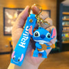 Lilo & Stitch Silicone Keychain Pendant - Cartoon Key Ring for Car, Phone & Bag (4–6 cm / 1.6–2.4 in)
