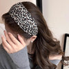 Vintage Leopard Print Soft Cotton Headband Elastic Fashion Hairband for Women & Girls