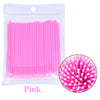 100-Pack Eyelash Microbrushes – Disposable Lash Extension Cotton Swabs for Precise Makeup Application & Cleaning