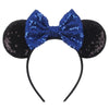 Disney Sequined Mouse Ear Headband with Rainbow Bow, Festival Party Hairband for Women & Girls