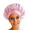 Satin Wide Brim Nightcap Silky Bonnet Hair Wrap for Sleeping Elastic Soft Band Sleep Cap for Women