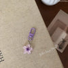 Colorful Transparent Resin Flower Keychain - Cute Bag Charm Pendant for Women & Girls