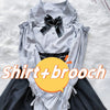 Kawaii Jirai Kei Lolita Y2K Peter Pan Collar Blouse Long Sleeve Cute Japanese-Style Aesthetic Top