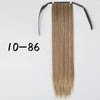 Wrap-Around Clip-In Ponytail Hair Extension 22-34 in (56-86 cm) Long Straight Heat-Resistant Synthetic Blonde Brown