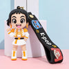 New KPOP Demon Hunters Keychain, Tiger Character PVC Figure Keychain, Cute Harajuku Style Key Ring for Kids & Fans Halloween