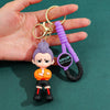 K-Pop Demon Hunters Tiger PVC Keychain – Cute Harajuku Cartoon Key Ring for Fans & Kids, Halloween Gift