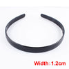 6-Pack Unisex Black Wavy Metal Headbands - Fashion Sports Hair Hoops for Men & Women