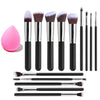 14-Piece Makeup Brush Set for Beginners - Soft Synthetic Bristles for Powder, Blush & Eyeshadow, Includes Free Sponge