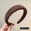 Vintage Lattice Print Wide Sponge Elastic Headband for Women & Girls - Fashion Hair Hoop