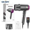 Ionic Hair Dryer 1800W LED Temp & Wind Speed Display, Negative Ion Fast-Dry Travel-Friendly