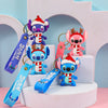 Stitch Holiday PVC Keychain with Santa Hat & Gift - Cute Christmas & Halloween Bag Charm