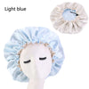 Reversible Double-Layer Satin Bonnet Sleep Hat, Adjustable Night Cap & Headwrap for Women