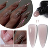 15ml (0.5 fl oz) Quick Extension Gel Nail Polish Nude Milk White Builder Hard Gel Varnish UV/LED