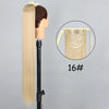 34-Inch (86 cm) Clip-In Synthetic Ponytail Hair Extension — Blonde Wrap-Around Long Straight Hairpiece