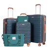 3-Piece Hardside Luggage Set 28/24/20 in ABS Suitcases with TSA Lock & 360° Double Spinner Wheels
