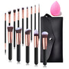 14-Piece Makeup Brush Set for Beginners - Soft Synthetic Bristles for Powder, Blush & Eyeshadow, Includes Free Sponge