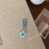 Colorful Transparent Resin Flower Keychain - Cute Bag Charm Pendant for Women & Girls
