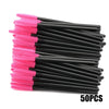 50/100-Pack Disposable Eyelash & Eyebrow Brushes - Soft Mascara Wands Spoolies for Lashes & Brows
