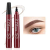Waterproof Liquid Eyebrow Pen, Microblading Brow Pencil, Long-Lasting Black