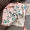 Polyester Satin-Look Square Scarf 70 x 70 cm (27.6 x 27.6 in), Cat Print Headscarf, Neck Wrap, Bandana for Women