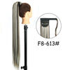 34-Inch (86 cm) Clip-In Synthetic Ponytail Hair Extension — Blonde Wrap-Around Long Straight Hairpiece