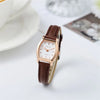 Women's Small 23mm Quartz Watch Leather Strap Arabic Numerals Fashion Wristwatch