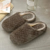 Unisex Fluffy Indoor Slippers - Soft Plush Anti-Slip Home Slides for Autumn Winter