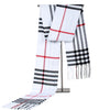 Faux Cashmere Plaid Scarf, Warm Winter Shawl, Unisex Large 180 x 30 cm (71 x 12 in)