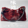 Real Mink Fur Shoulder Bag Luxury Women's Fur Crossbody Handbag
