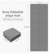 Foldable Yoga Mat Eco Friendly Tpe Folding Travel Fitness Exercise Double Sided Non-Slip For Pilates & Floor Workouts