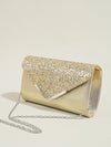 Women's Sequin Envelope Clutch - Prom & Evening Chain Shoulder Crossbody Bag