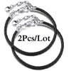 2-Pack Leather Chain Charm Bracelets with Beads – Handmade Couples Pulsera Jewelry (Unisex)